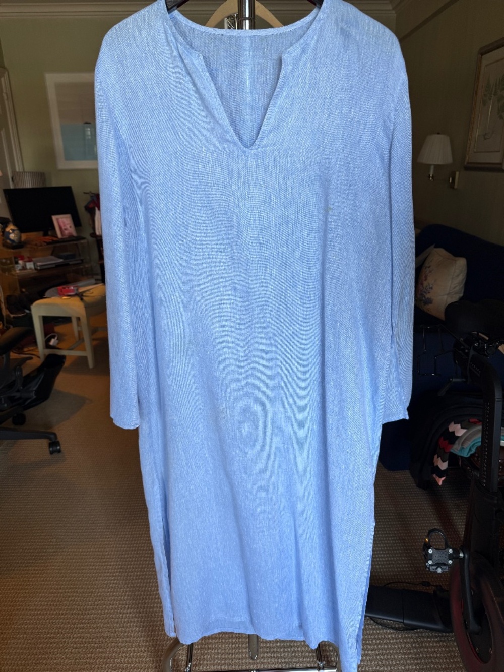 Vintage Italian Linen Shift Dress